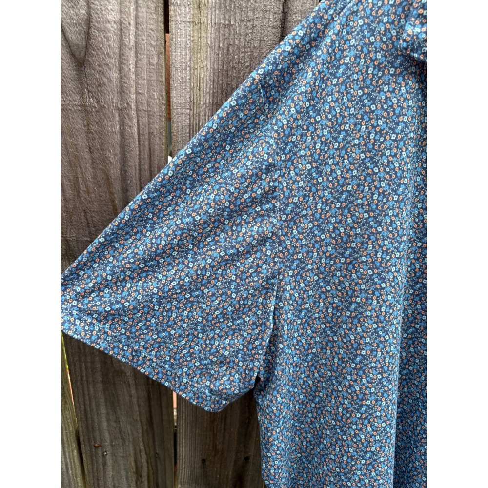 IZOD Golf Mens 2XB Blue Floral Ditsy Print‎ Performance Polo Shirt 46IZSIB6YX420